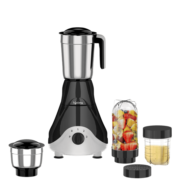 Buy Lifelong LLMG39 500 Watt 4 Jars Mixer Grinder (Safety Lock